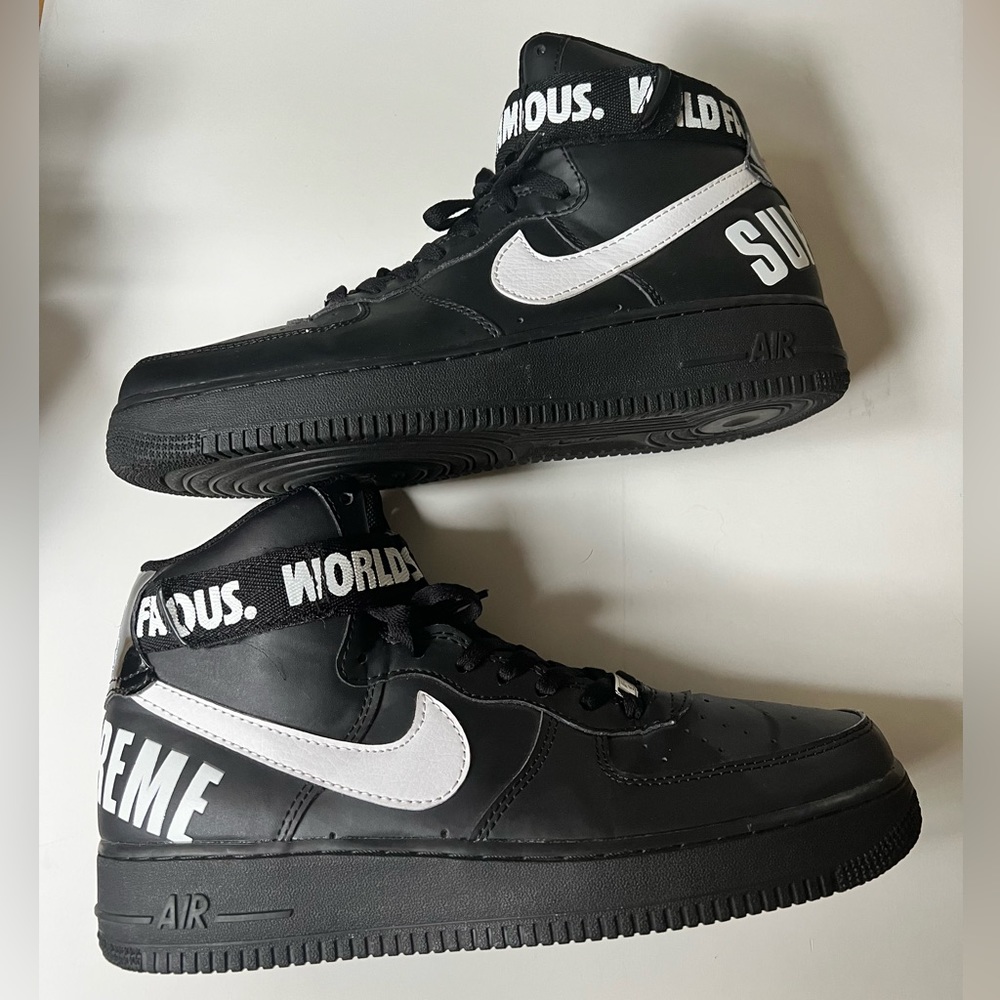 Supreme x Air Force 1 High SP ‘Black’